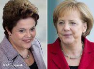 Angela Merkel e Dilma Rousseff