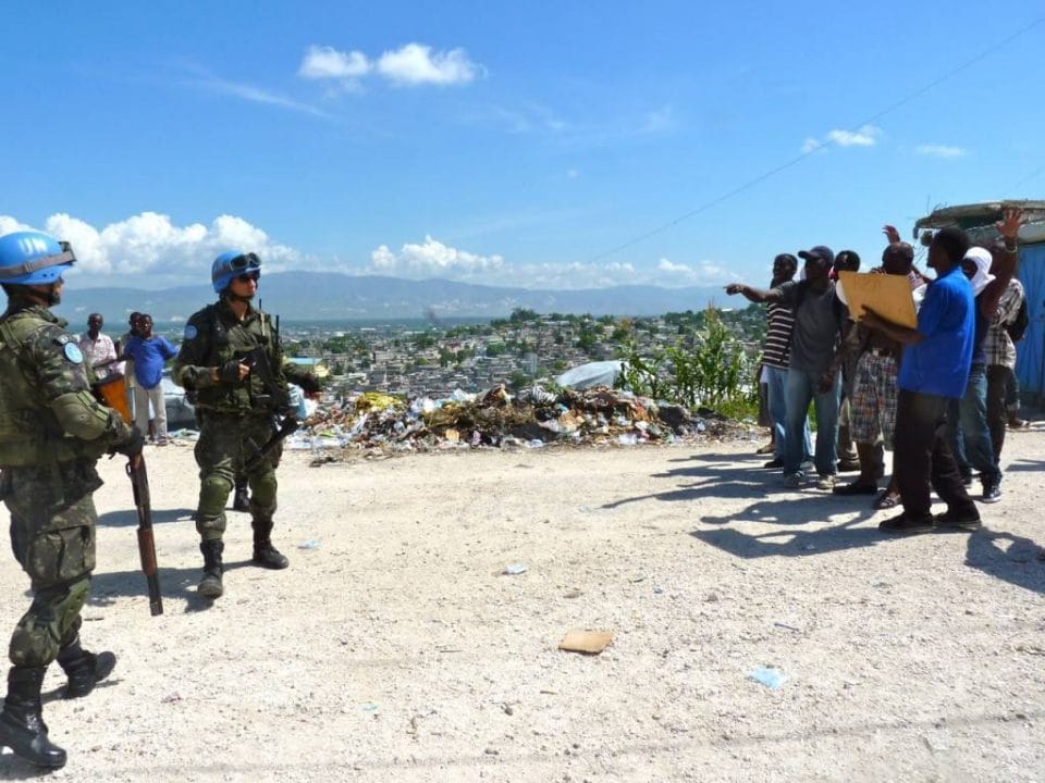 Protesto-em-Porto-Principe
