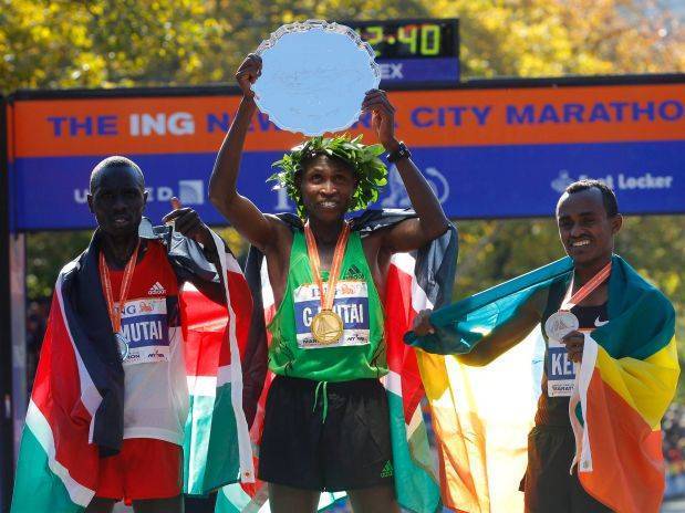 Ex-lenhador vence maratona