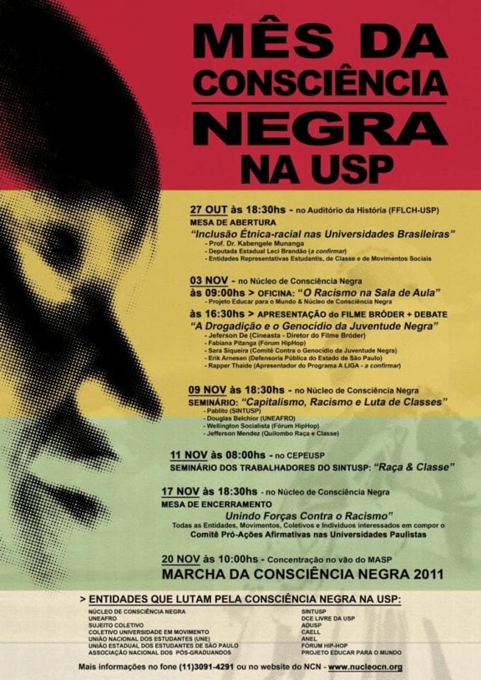 mes da conciencia negra na usp