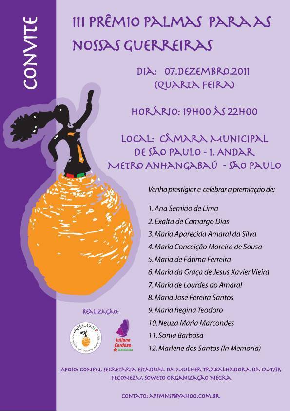 premio palmas para nossas guerreiras