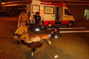 morador d e rua ESPANCADO NA PRACA TIRADENTES