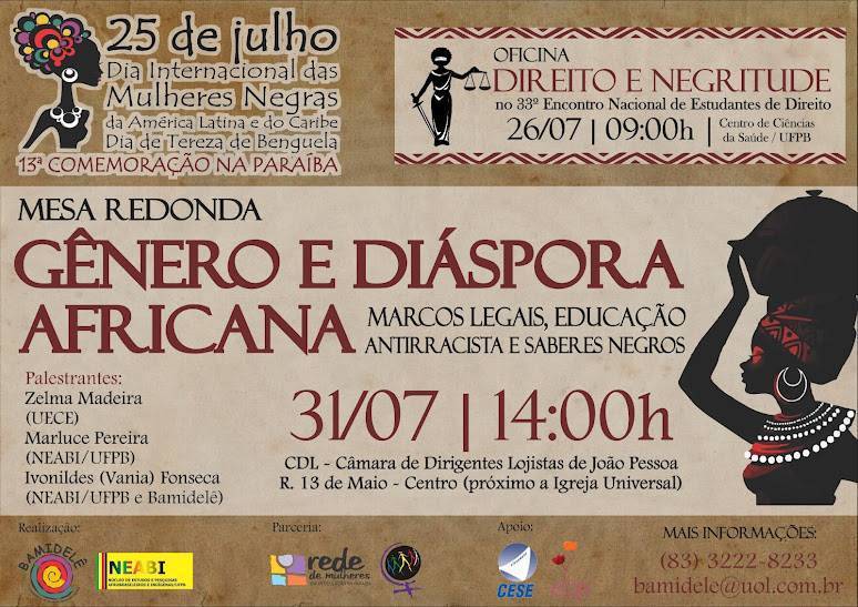Mesa Redonda Genero e Diaspora Africana