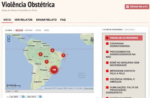 mapa violencia obstetrica