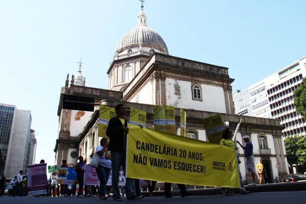 Ato Candelária Nunca Mais lembra os 20 anos da chacina