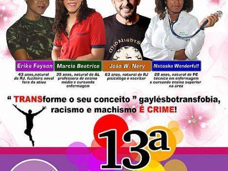 Parada Gay de Maceió/AL acontecerá dia 24 de novembro
