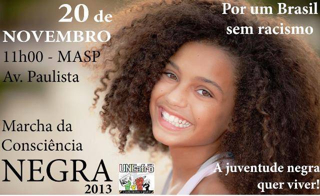20 de Novembro: Dia da Consciência Negra; Dia de Zumbi dos Palmares e Dandara; Dia de luta!