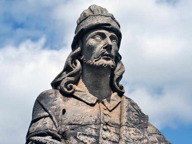 Profeta Oséias, no Santuário Bom Jesus do Matosinhos, em Congonhas (Foto: Pedro Ângelo/G1)