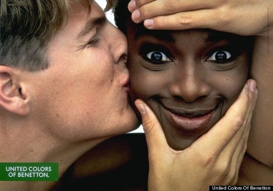 Campanha publicitária da marca Benetton.