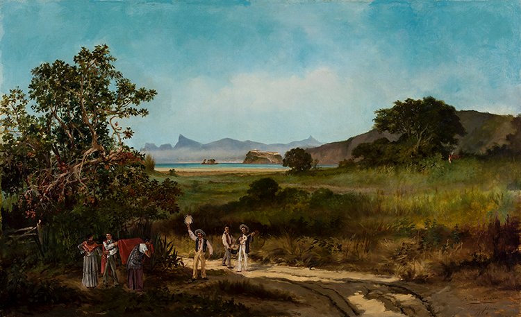 Firmino Monteiro - Bandeira do Divino, 1884 - oléo sobre tela