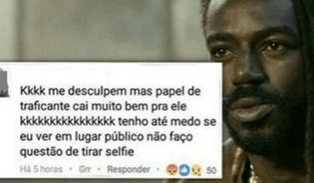 Ator Jonathan Azevedo é alvo de racismo