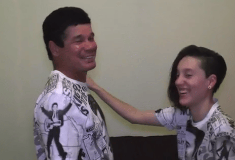 Pai faz “festa de batismo” 