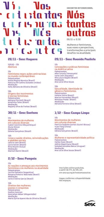 Encontro Internacional "Nós Tantas Outras"