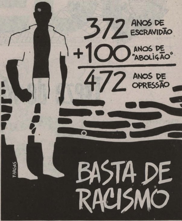 Matéria do Jornal Nêgo, "Basta de racismo"